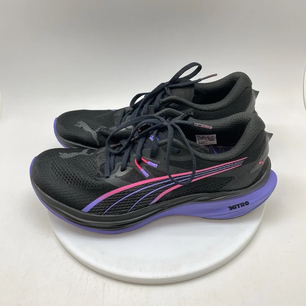 Puma Shoes Mens 9.5 Deviate Nitro TM 3 Dt DigiTokyo Black Running 312367-01